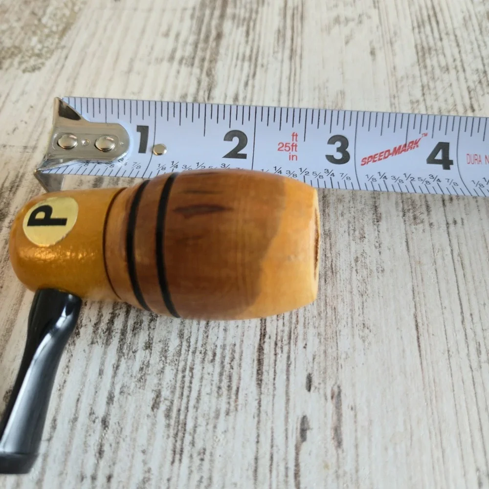 Vintage Novelty Wooden Smoking Pipe Salt Pepper Shakers Set Mid Century Retro